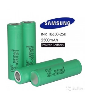 Аккумулятор Samsung INR18650-25R 18650 2500 мАч 30 Ампер