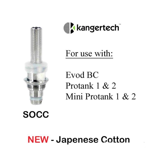 Сменный испаритель SOCC KangerTech Evod/Protank2/Mini Protank2 (органический хлопок)
